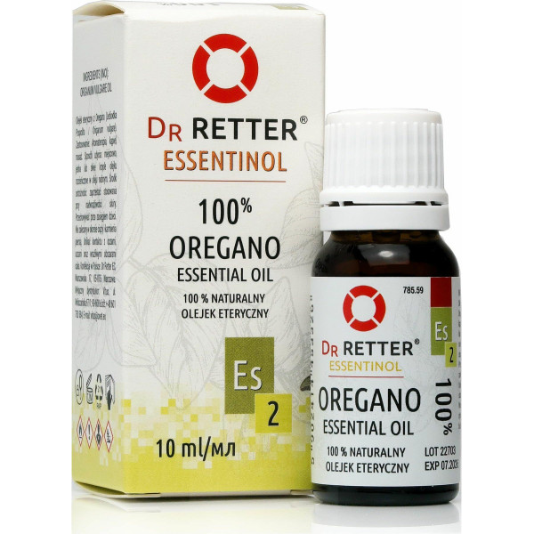 100% Olej Oregano Naturalny es 2 Dr       Retter ec 10ml