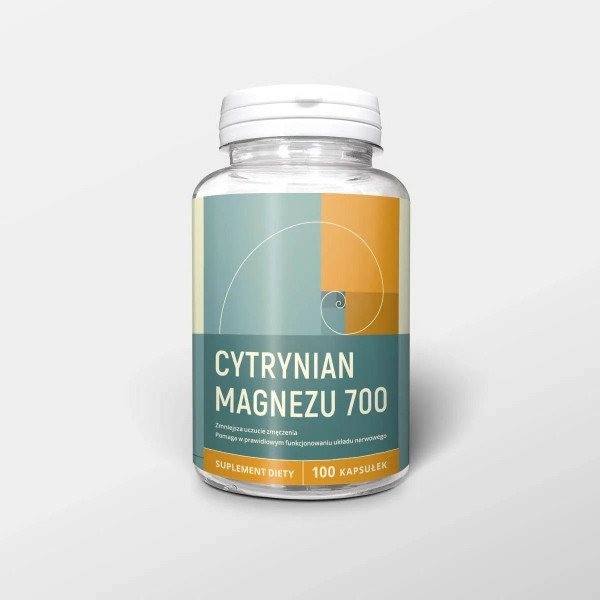 Cytrynian magnezu 100 kapsułek x 700 mg   Nanga