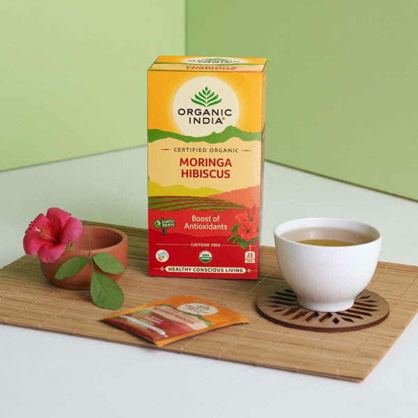Moringa Hibiskus 25 bags Organic India