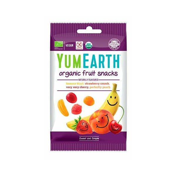 Żelki bez żelatyny EKO 50g YumEart Fruit  Snacks