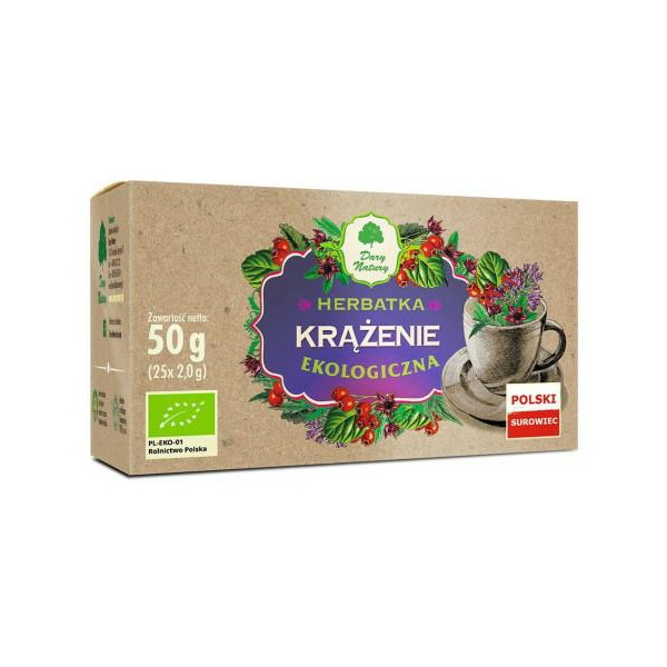 Herbatka krążenie eko 25x2g Dary Natury