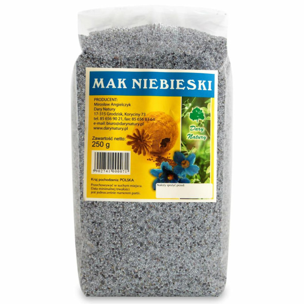 Mak niebieski 250g Dary Natury