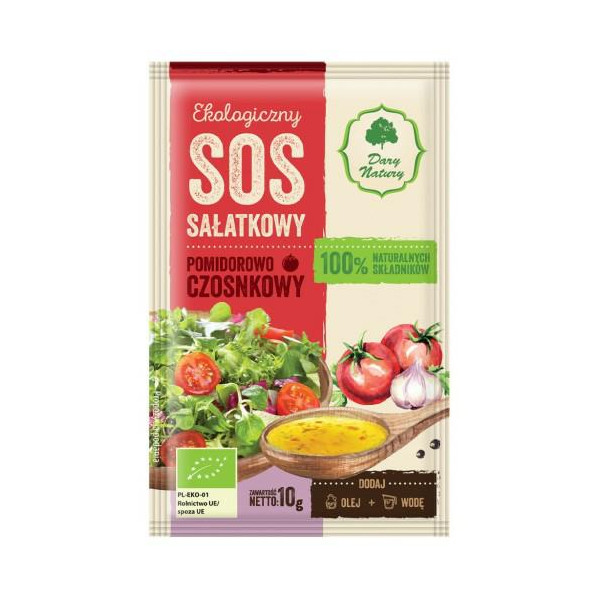 Sos sałatkowy pomidorowo-czosnkowy EKO    15x10g