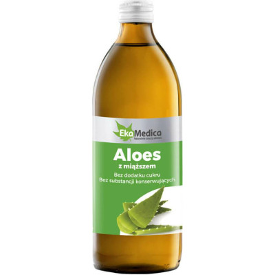 Aloes z miąższem 0.5 L Suplement diety  Eka Medica