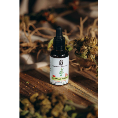 Ashwagandha ekstrakt CO2 + len CO2  Adaptogeny Polska 30 ml