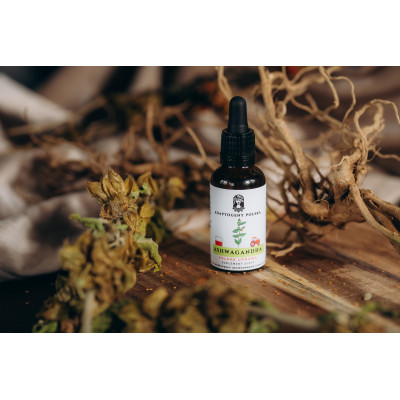 Ashwagandha ekstrakt CO2 + len CO2  Adaptogeny Polska 30 ml