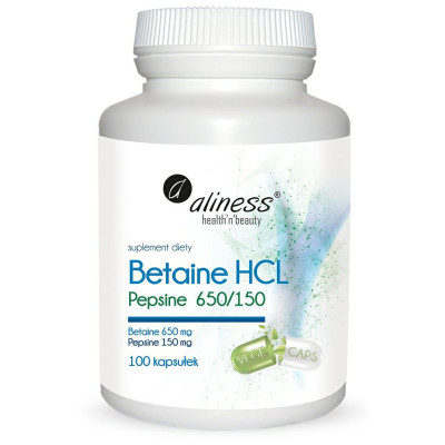 Betaina Hcl Pepsine 100 kaps Aliness