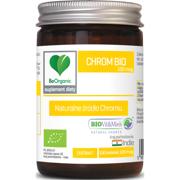 Chrom BIO 100 mcg x 100 tabl. BeOrganic