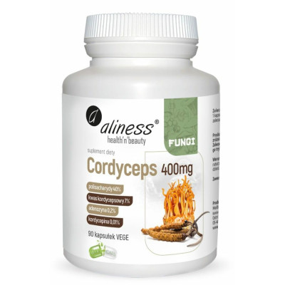 Cordyceps 40/7/0,2/0,01, 400mg x 90  Aliness