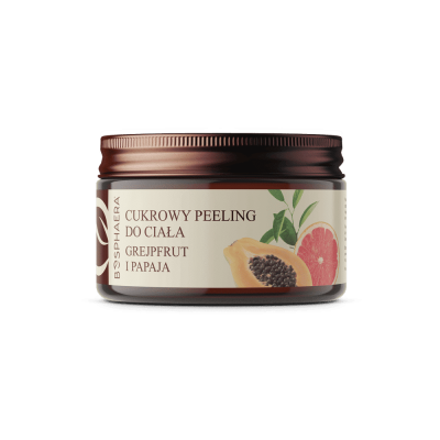 Cukrowy Peeling do ciała Grejpfrut  z papają 200g Bosphaera