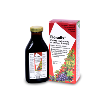 Floradix Żelazo i Witaminy w formie  płynnej 250 ml