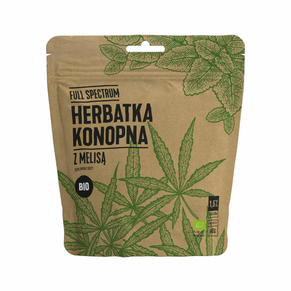 Full spectrum herbatka konopna z melisą  bio dwupak 80g Cosma