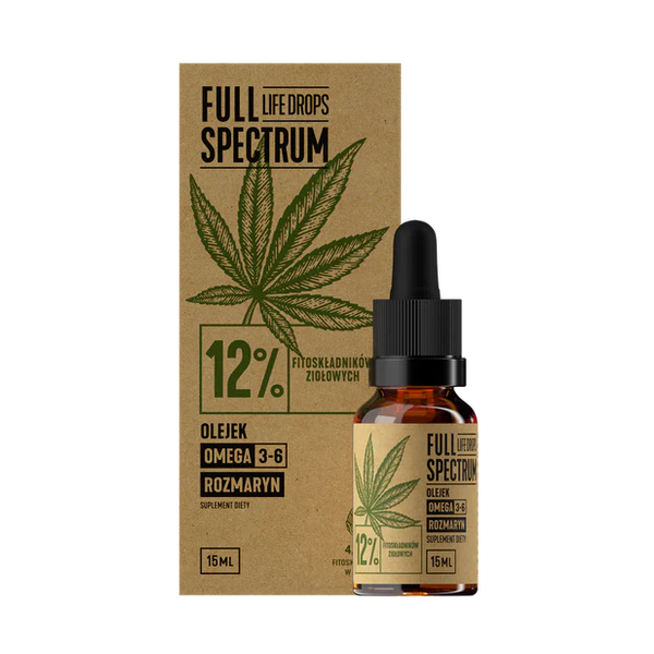 Full Spectrum Olej 12% CBD 15ml Cosma