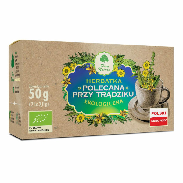 Herbatka polecana przy trądziku eko  25x2g Dary Natury