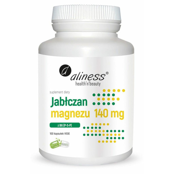 Jabłczan Magnezu 140 mg z B6 Aliness