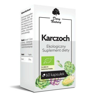 Karczoch EKO 60 kapsułek Dary Natury