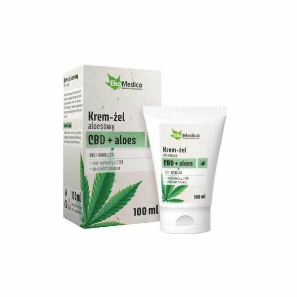 Krem-Żel Aloesowy Cbd + Aloes 100 ml  EkaMedica