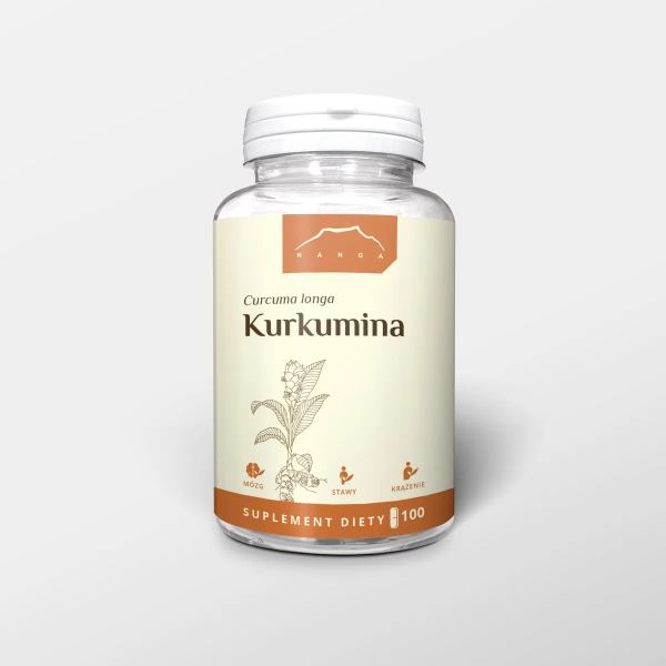 Kurkumina 100 kapsułek 500 mg Nanga