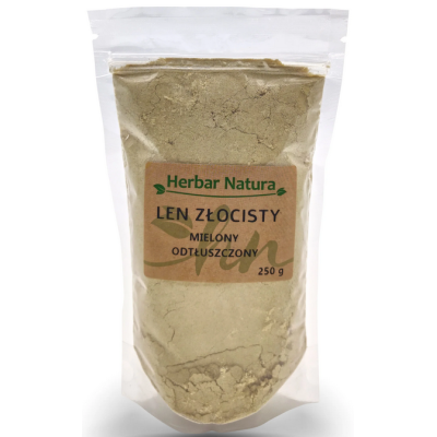 Len złocisty mielony odtłuszczony 250  g Herbar