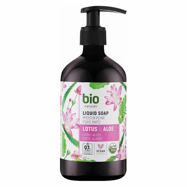 Mydło w płynie Lotos i aloes 473ml Bio  Naturell