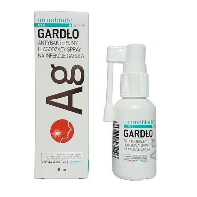 Nanobiotic Silver Gardło 30ml Nanotech