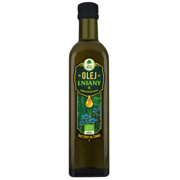 Olej lniany eko 250 ml Dary Natury