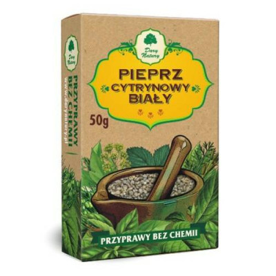 Pieprz cytrynowy biały 50g kartonik Dary  Natury