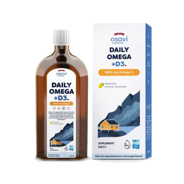 Super Omega + D3 1600 mg cytryna 500 ml   Osavi