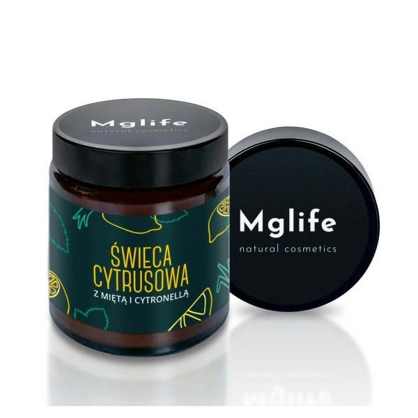 Świeca cytrusowa z miętą i cytronellą  120ml