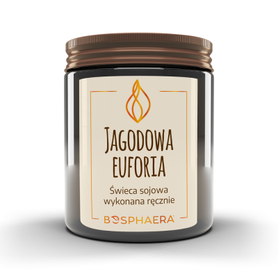 Świeca sojowa jagodowa euforia 190g  Bosphaera