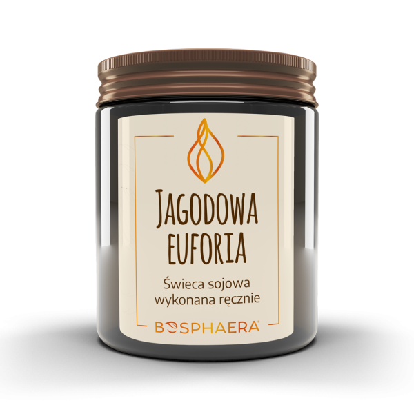 Świeca sojowa jagodowa euforia 190g  Bosphaera