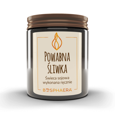 Świeca sojowa Powabna Śliwka 190g  Bosphaera