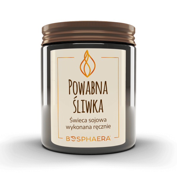 Świeca sojowa Powabna Śliwka 190g  Bosphaera