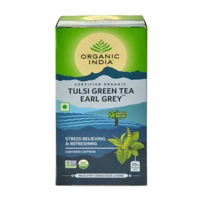 Tulsi Green tea Earl Grey 25 saszetek  Organic India