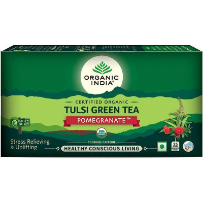 Tulsi herbatka Indyjska z granatem  Pomegranate Green Tea  25 bags