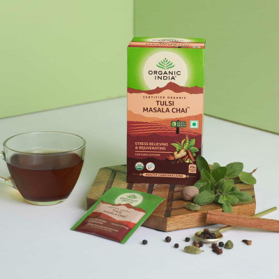 Tulsi Masala Chai 25 saszetek Organic  India