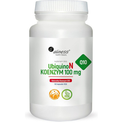 UbiquinoN Naturalny KOENZYM Q10 100mg  x 100 Vege kaps Aliness