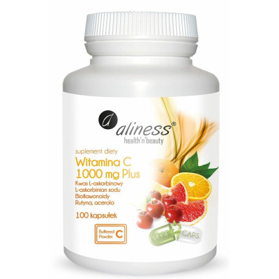 Witamina C 100 mg PLUS x 100 vege kaps.  Aliness