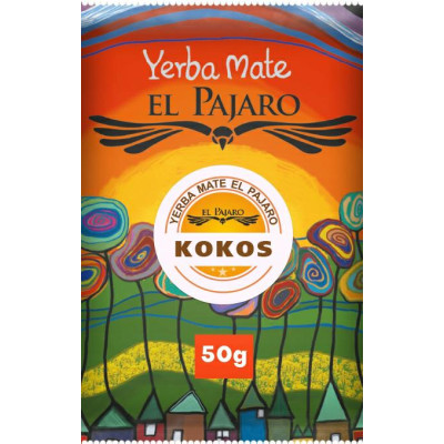 Yerba Mate El Pajaro Kokos 50g