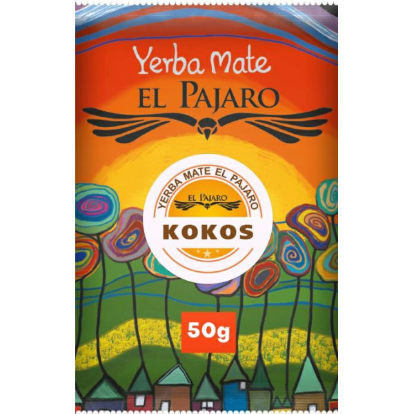 Yerba Mate El Pajaro Kokos 50g