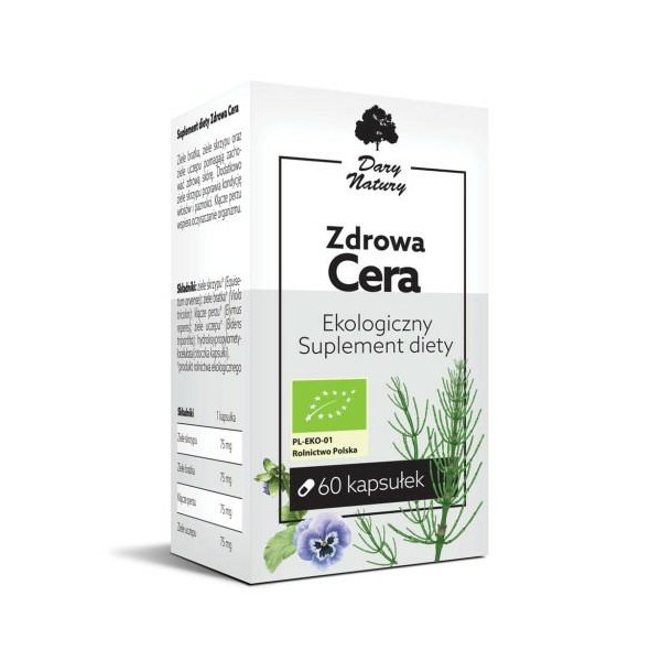 Zdrowa cera EKO 60 kapsułek Dary Natury