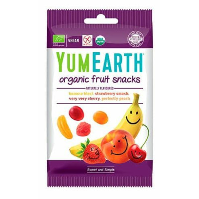 Żelki bez żelatyny EKO 50g YumEart Fruit  Snacks