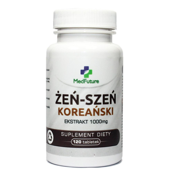 Żeń-szeń koreański 1000mg 120tabl  MedFuture