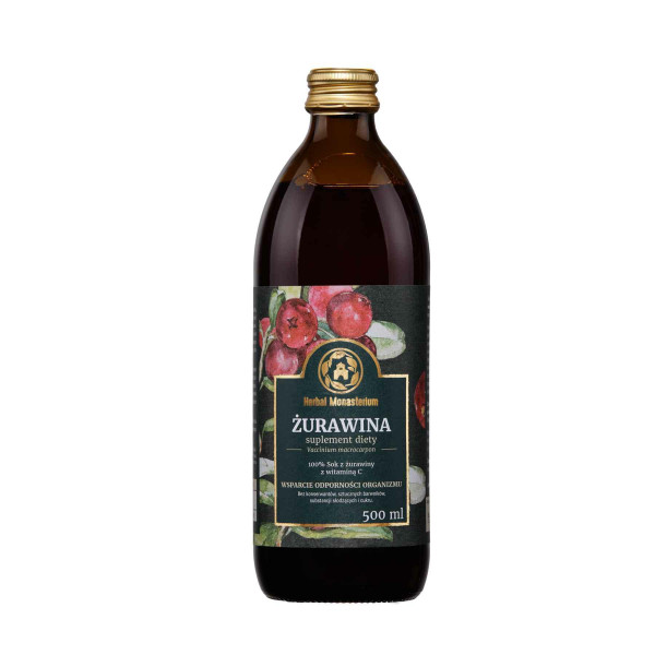 Żurawina sok 500ml Herbal Monasterium