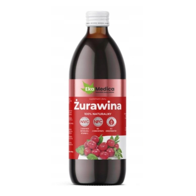 Żurawina sok NFC 0,5l EkaMedica