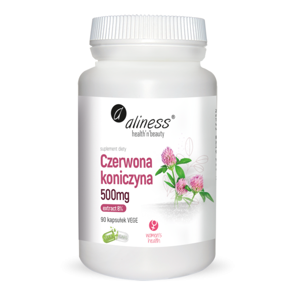 Czerwona koniczyna extract 8% 500 mg  x 90 Vege Caps  Aliness,