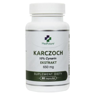 Karczoch Ekstrakt 650mg 60kaps.  MedFuture