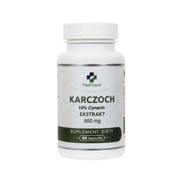 Karczoch Ekstrakt 650mg 60kaps.  MedFuture