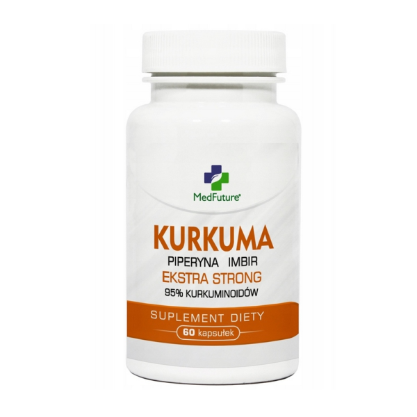 Kurkuma Ekstra Strong + Piperyna + Imbir  60kaps. MedFuture