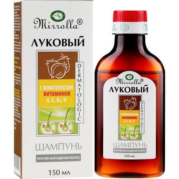 Szampon cebulowy z łopianem 150 ml   Mirolla